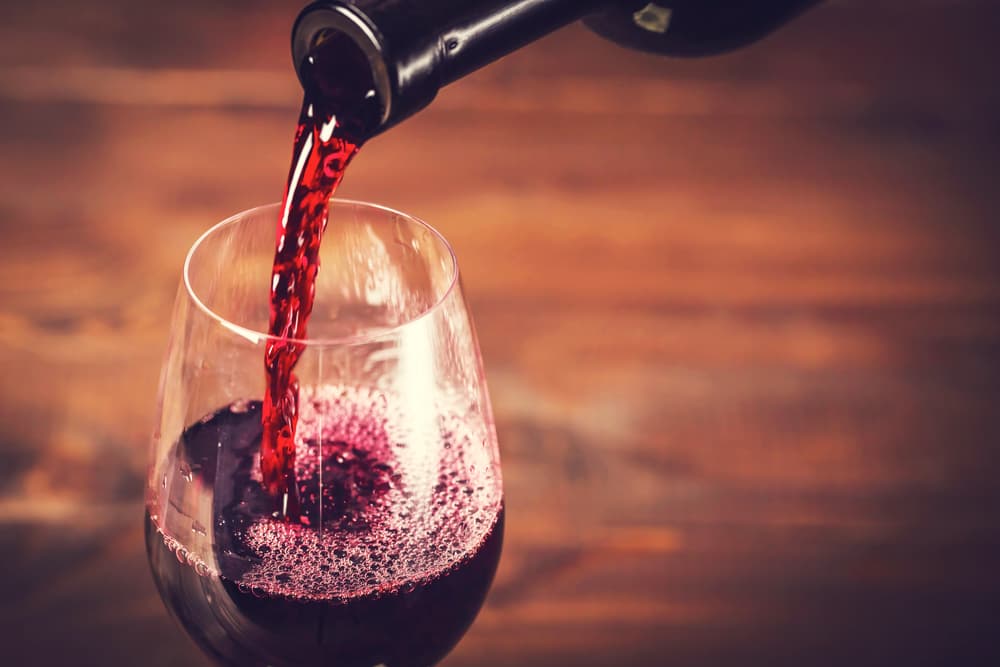 glass of red wine