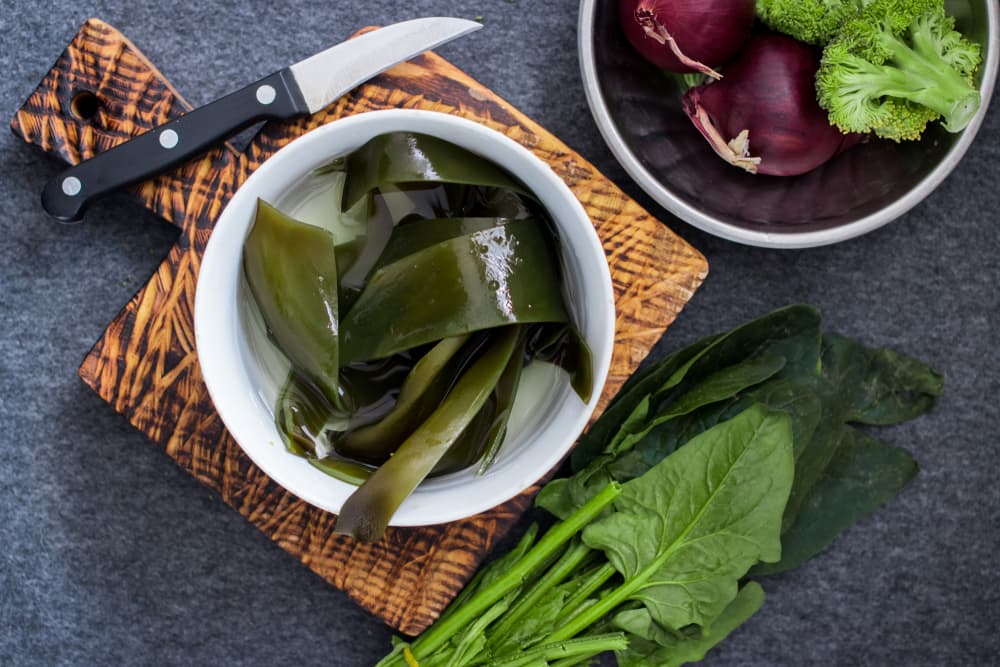 Kelp on table