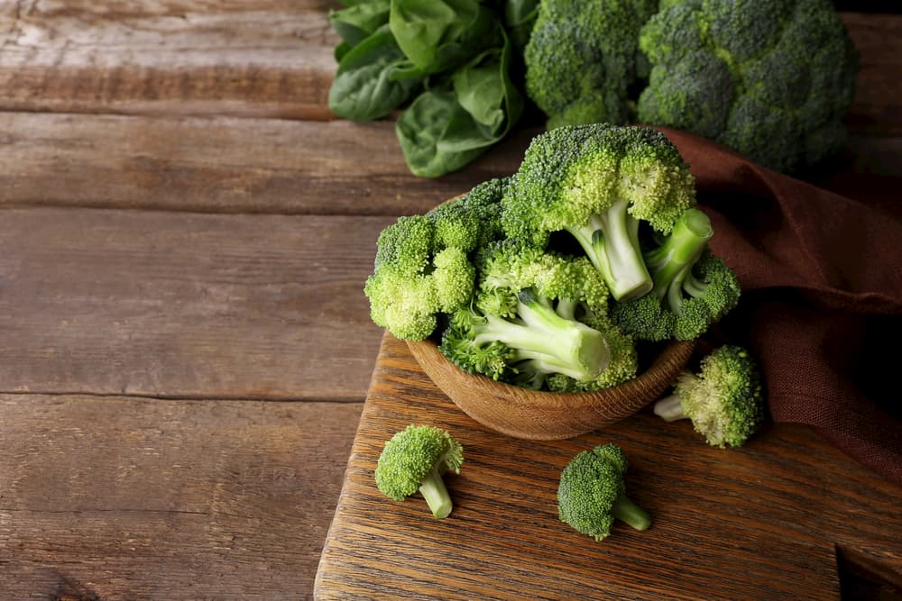 Broccoli on table