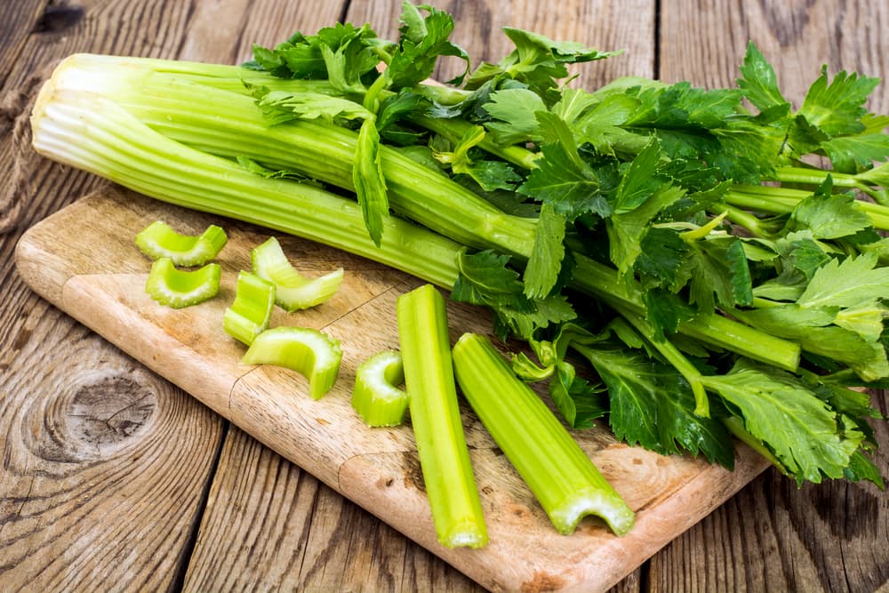 Celery on the table