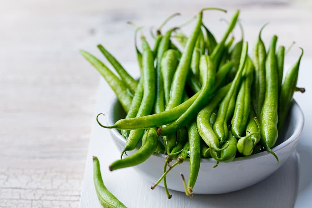 Green beans in a bowl