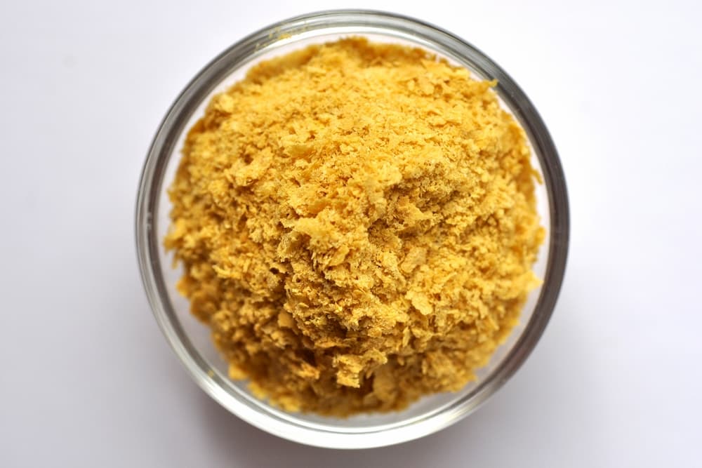 Nutritional yeast in a bowl