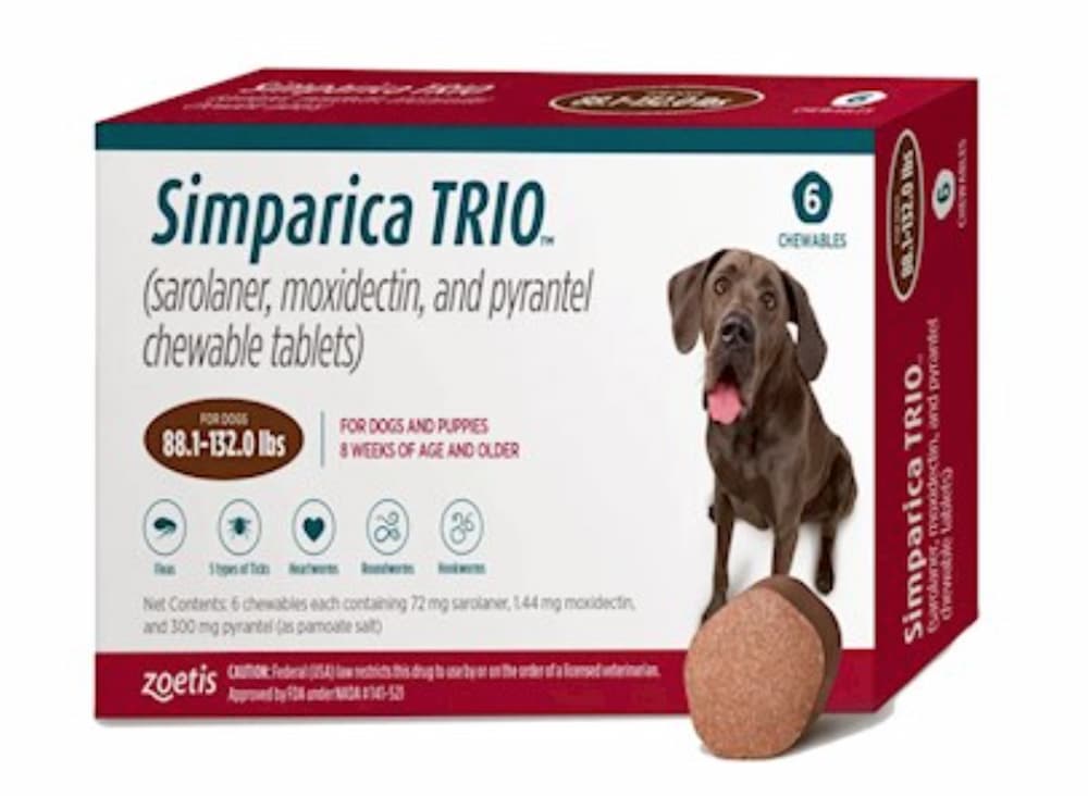 Simparica Trio Chewable Tablets for Dogs