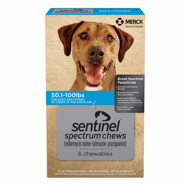 Sentinel Spectrum chews for dogs packaging