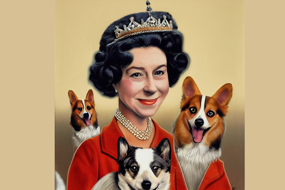 Illustration of young queen elizabeth and coris