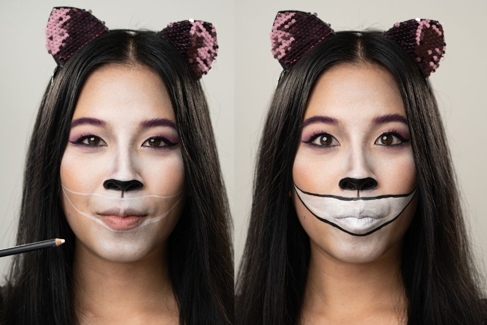 Cheshire Cat mouth makeup