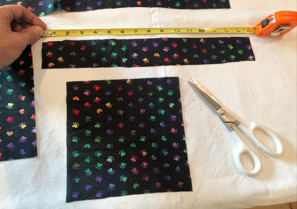 fabric pieces for dog bandana